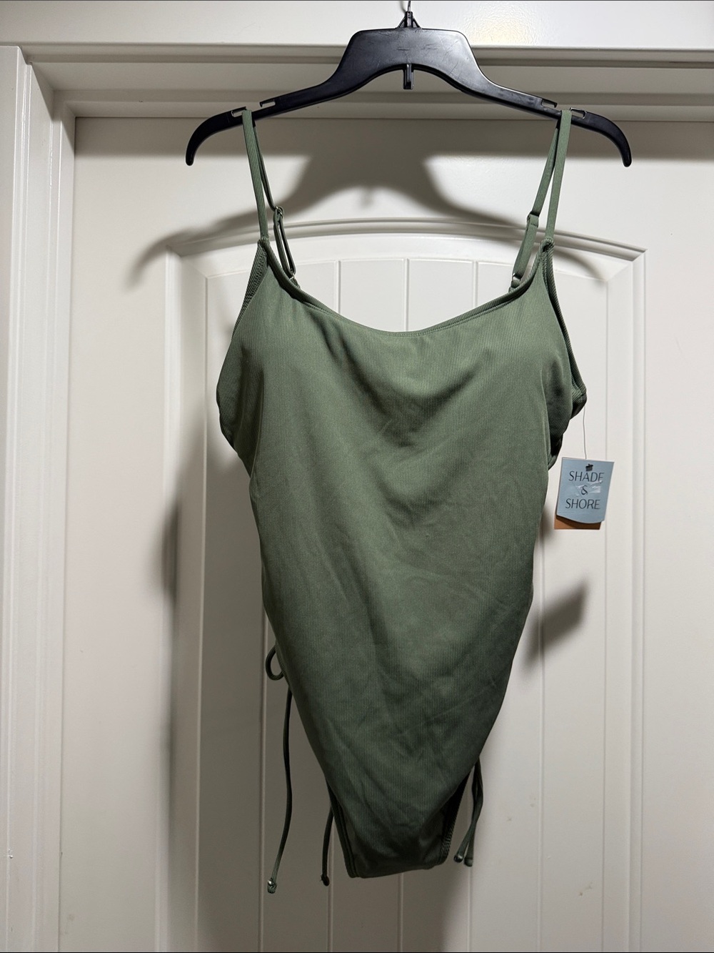 Shade & Shore Olive Green One-piece swimsuit